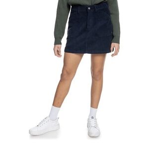 Roxy Corduroy Navy Blue Skirt | Size Large | NWT